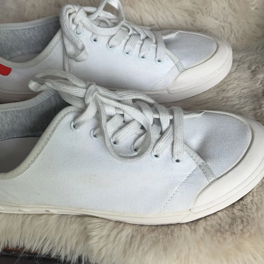 Rag & Bone Standard Issue Lace Up White/Red Shoe Size 10